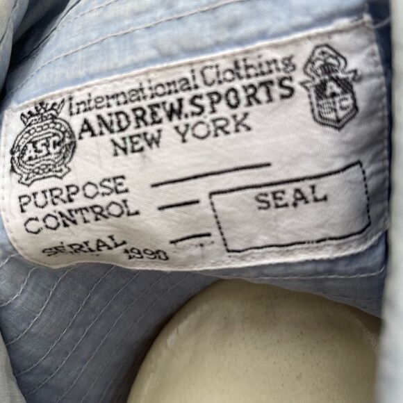 ASC International Clothing Andrew Sports Oversized Topstitch Denim Blouse - Picture 11 of 14